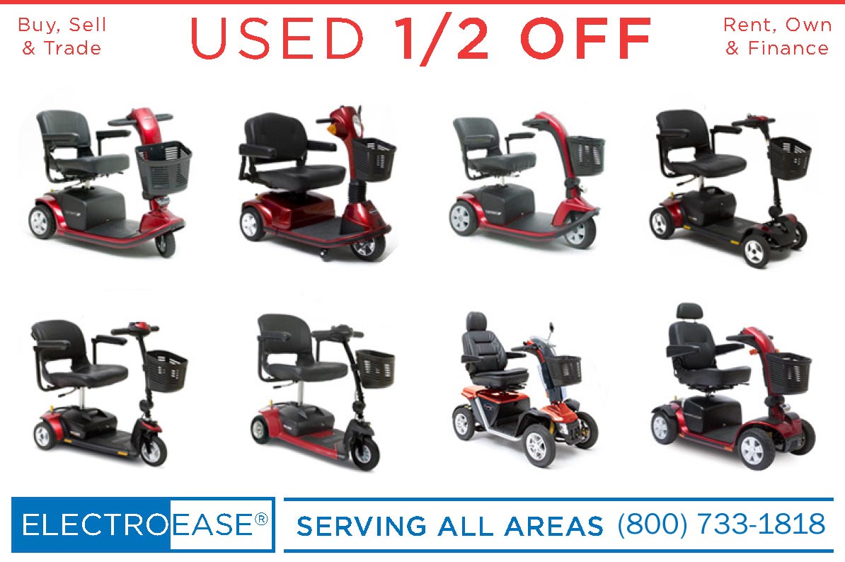 Used Mobility 3 and 4 wheel gogo scooters