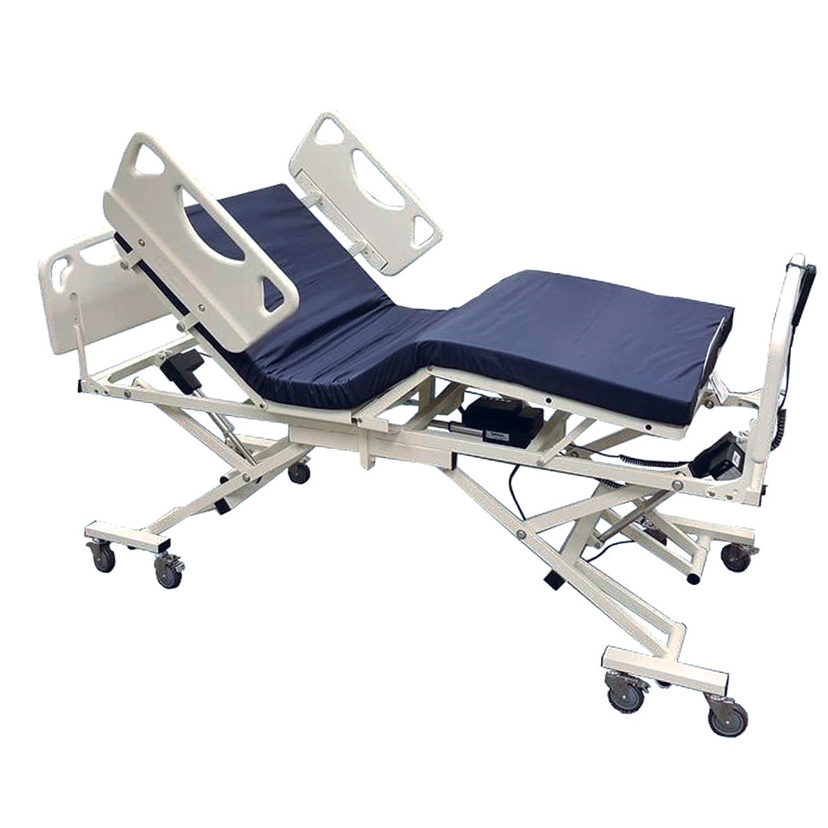 Pomona Refurbished Tuffcare Century 5 motor Hospital Bed T7036 abd T7042 with High Low and Reverse Trendellenburg