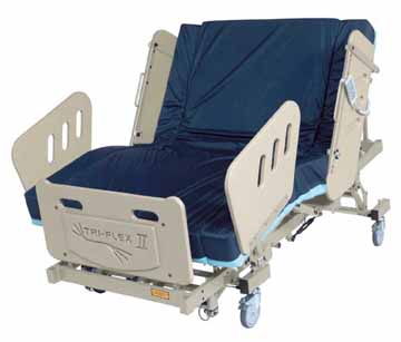 burkebariatric triflex II  bariatric bed phoenix az scottsdale sun city tempe mesa are glendale chandler peoria gilbert chandler surprise 
 heavy duty large extra wide electric power adjustable medical mattress 3-motor high low fully electric reverse trendellenburg 